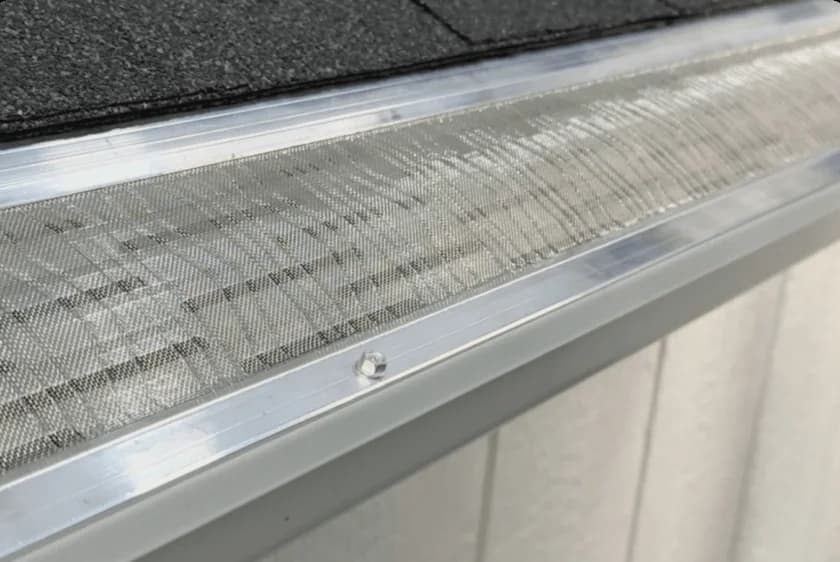 Frame-Reinforced Micro-Mesh close-up installation