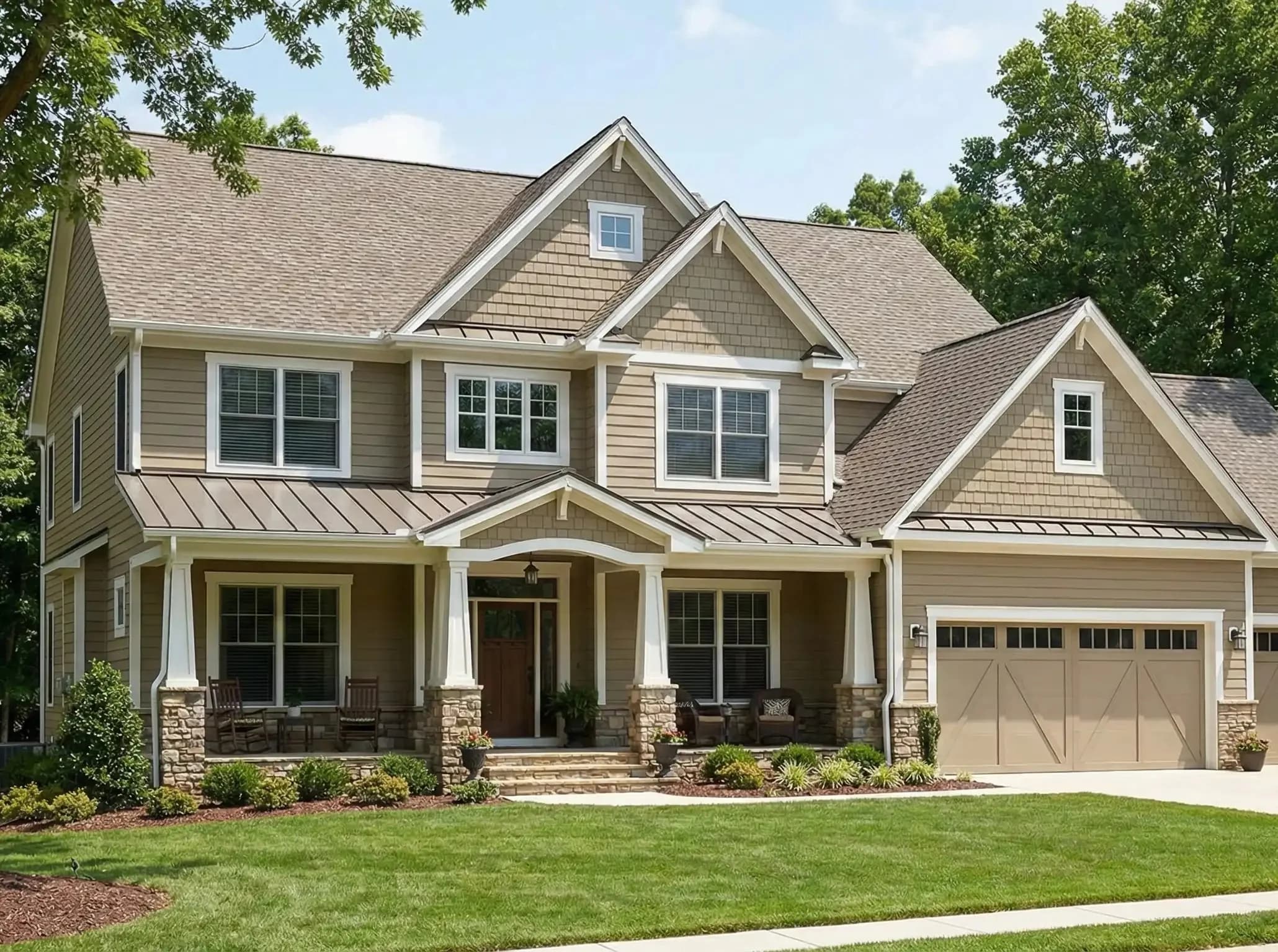 Beautifully sided home exterior in Birmingham