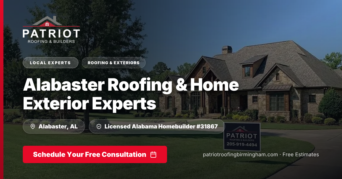 Alabaster, AL Roofing Company | 5-Star GAF Certified | Free Estimate ...