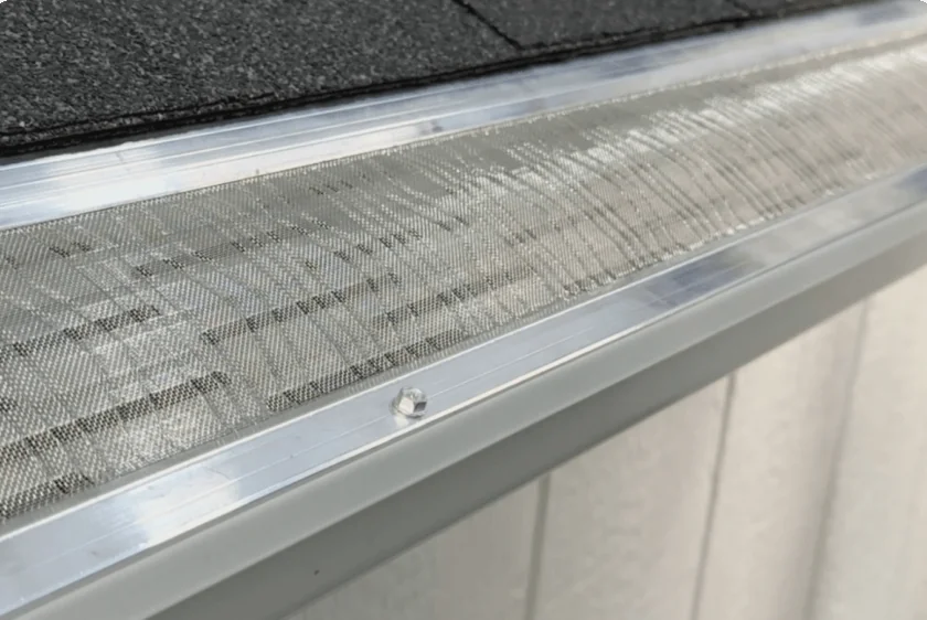 Frame-Reinforced Micro-Mesh close-up installation