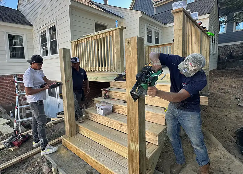 Patriot Roofing team showing care and attention to detail